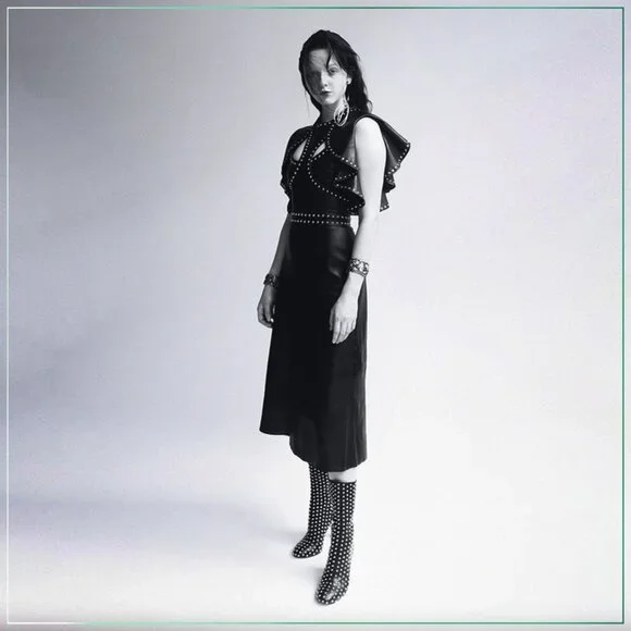 $8990 Alexander McQueen Studded Trim Lamb Leather Ruffle Runway Midi Dress - Picture 4 of 11